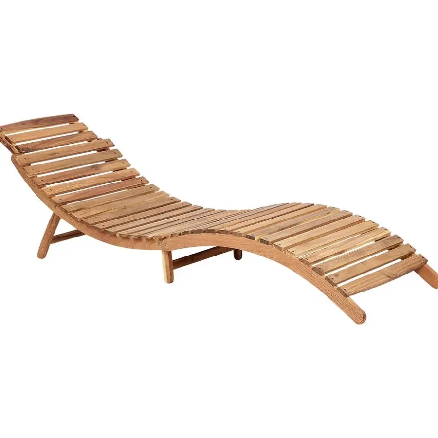 Beliani LUINO - Ligstoel - Wit - Hout