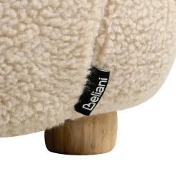 Fauteuils-Leen Bakker LULEA - Kinderstoel - Lichtbeige - Bouclé