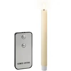 Kaarsen-Lumineo Dinerskaarsen - LED - 4 ST - creme wit - 24 cm