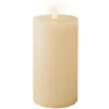 Kaarsen-Lumineo LED kaars - creme wit - D7 x H15 cm - met timer