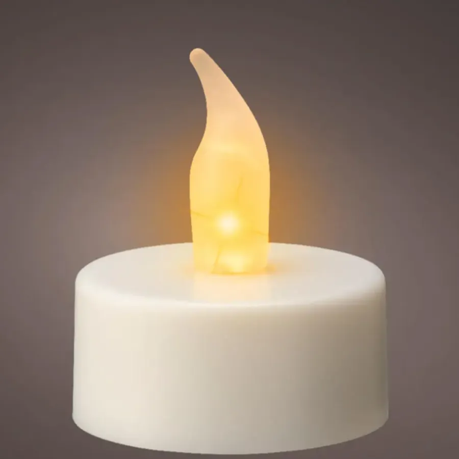 Lumineo LED waxinelichtjes - 6x stuks - wit