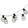 Buitenverlichting|Lichtsnoeren-Lumineo Lichtsnoer - solar - metaal - 8 lampjes - 350 cm