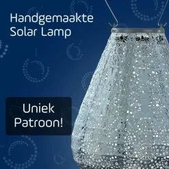 Lichtsnoeren-Lumiz Lampion op zonne energie - Solar tuinverlichting - Tulip Set - 3 stuks