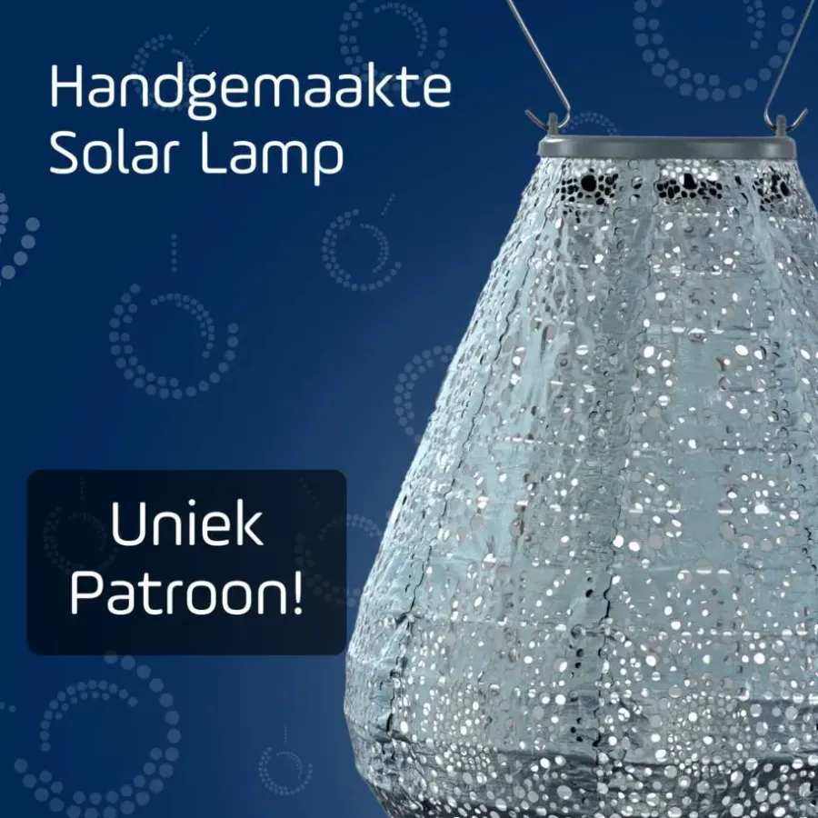 Lichtsnoeren-Lumiz Lampion op zonne energie - Solar tuinverlichting - Tulip Set - 3 stuks