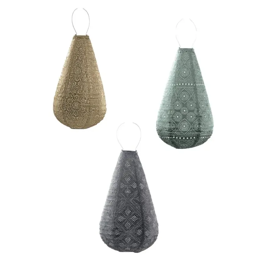 Lumiz Lampion op zonne energie - Solar tuinverlichting - Drop Set - 3 stuks