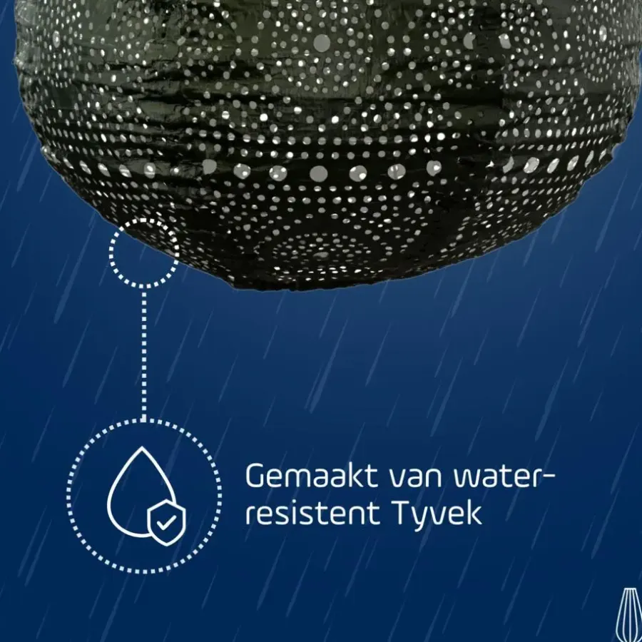 Lumiz Lampion op zonne energie - Solar tuinverlichting - Drop Set - 3 stuks