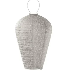 Buitenverlichting-Lumiz Solar Buitenlampion - Sashiko Balloon - XL - Licht Taupe