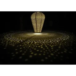 Buitenverlichting-Lumiz Solar Buitenlampion - Sashiko Balloon - XL - Licht Taupe