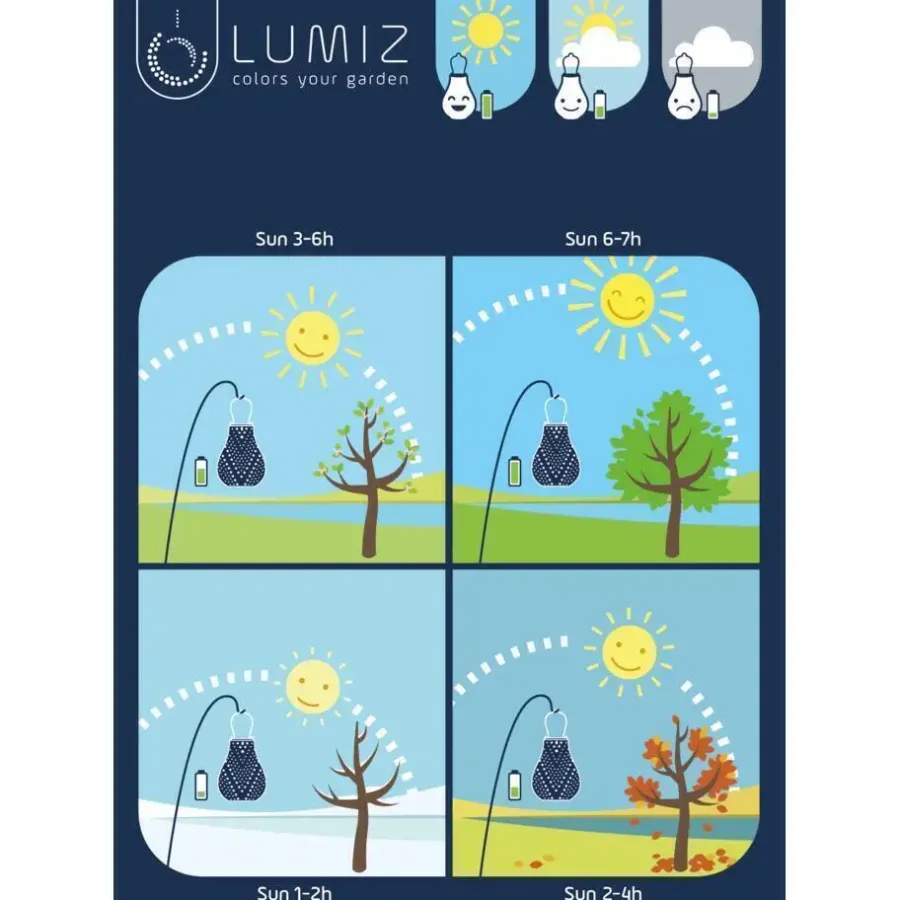 Lichtsnoeren-Lumiz Solar Buitenverlichting Goudsbloem Set - 2 stuks