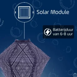 Lumiz Solar Lampion Ikat Diamond - 28 cm - Future Dusk