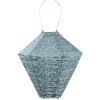 Buitenverlichting-Lumiz Solar Lampion Lace Diamond - 28 cm - Grijs Blauw
