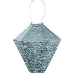 Buitenverlichting-Lumiz Solar Lampion Lace Diamond - 28 cm - Grijs Blauw