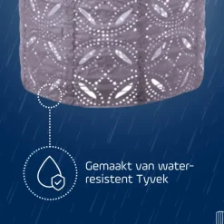 Lumiz Solar Lampion Mandela Cylinder - 18 cm - Lichtpaars