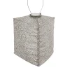 Lichtsnoeren-Lumiz Solar Lampion Paisley Triangle - 28 cm - Licht Taupe