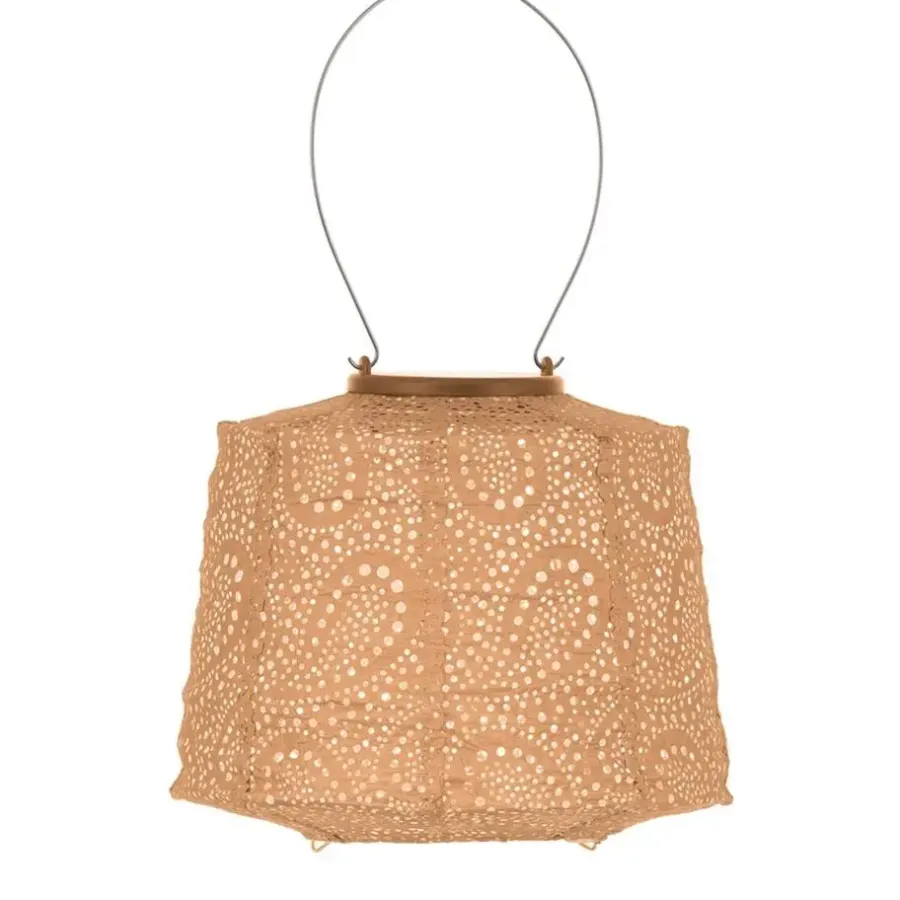Lumiz Solar Lampion Paisley Lamp - 20 cm - Abrikoos
