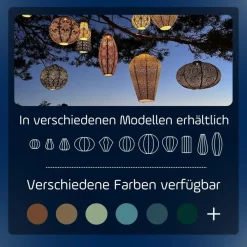 Buitenverlichting-Lumiz Solar Lampion Spectare Rond - 20 cm - Licht Taupe