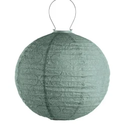 Lichtsnoeren-Lumiz Solar Lampion Tigres Rond - 40 cm - Sage Green
