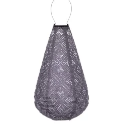 Lichtsnoeren-Lumiz Solar Lampion Topaze Drop - 28 cm - Lichtpaars