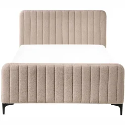 Leen Bakker LUNAN - Tweepersoonsbed - Beige - 120 x 200 cm - Bouclé