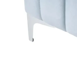 Twijfelaars-Leen Bakker LUNAN - Tweepersoonsbed - Lichtblauw - 120 x 200 cm - Fluweel