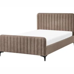 Leen Bakker LUNAN - Tweepersoonsbed - Taupe - 120 x 200 cm - Bouclé