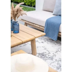 Loungebanken-Garden Impressions Lunar tweezitsbank - acaciahout met white wash - taupe - grey sand
