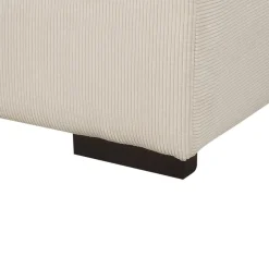 Hockers En Voetenbanken-Beliani LUNGO - Ottomaan - Beige - Corduroy