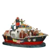 Luville Collectables LuVille Sinterklaas Miniatuur Pakjesboot met Verlichting - H19 cm