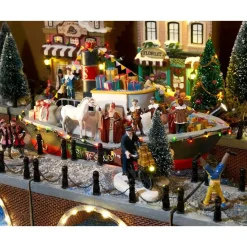 Luville Collectables LuVille Sinterklaas Miniatuur Pakjesboot met Verlichting - H19 cm
