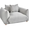 Beliani LUVOS - Fauteuil - Lichtgrijs - Stof