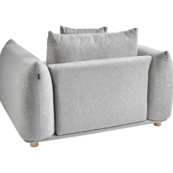 Beliani LUVOS - Fauteuil - Lichtgrijs - Stof