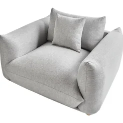 Beliani LUVOS - Fauteuil - Lichtgrijs - Stof