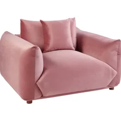 Fauteuils-Beliani LUVOS - Fauteuil - Roze - Fluweel