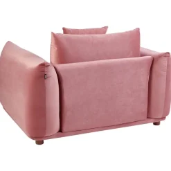 Fauteuils-Beliani LUVOS - Fauteuil - Roze - Fluweel