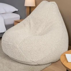 Bobbel Home Luxe Teddy Zitzakstoel van BobbelHome – Comfortabel voor in huis