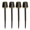 Luxform - 4x Solar Tuinlamp - Cala d'Or - Set van 4 stuks