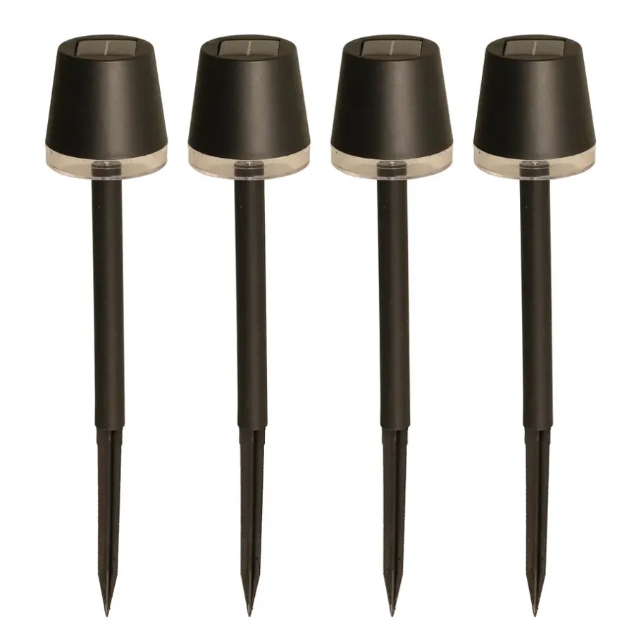 Luxform - 4x Solar Tuinlamp - Cala d'Or - Set van 4 stuks