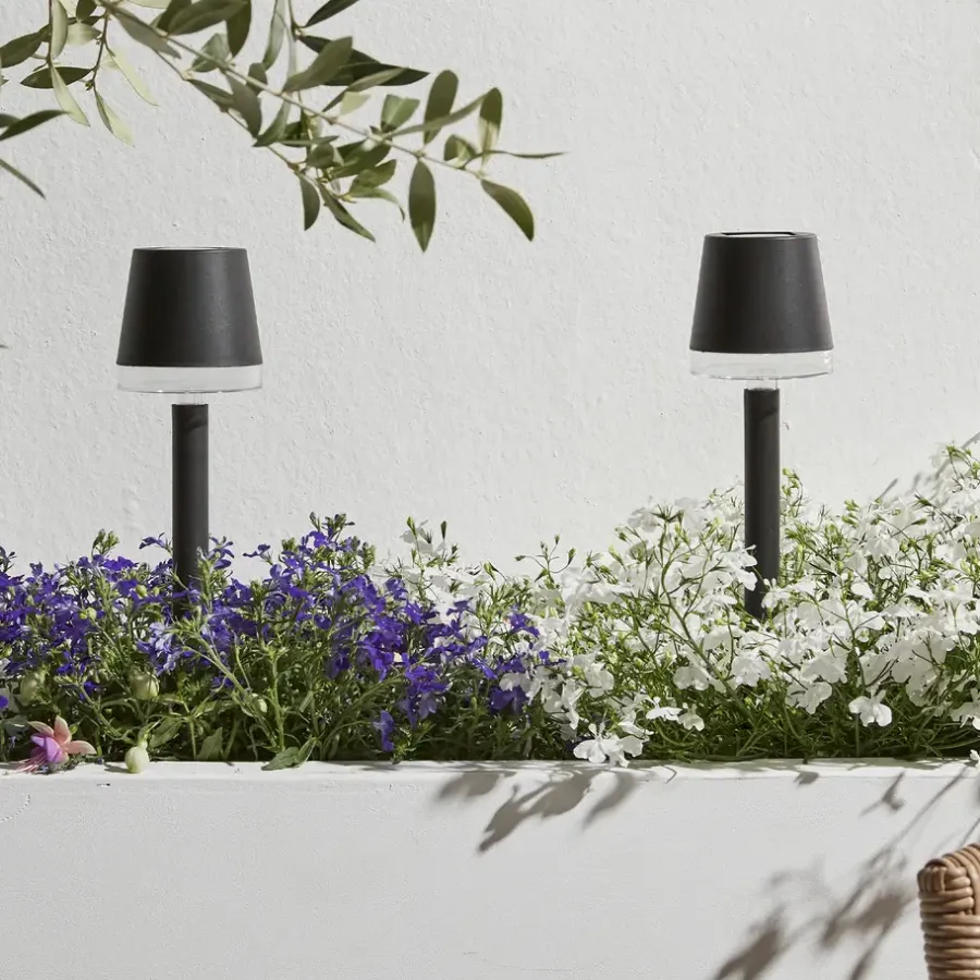 Luxform - 4x Solar Tuinlamp - Cala d'Or - Set van 4 stuks