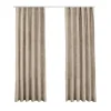 Gordijnen|Kant &Amp; Klaar Gordijnen-LW Collection Gordijnen beige 270x140CM met haakjes Velvet 1 stuk
