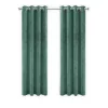 LW Collection Gordijnen Groen 270X140CM velvet kant en klaar 1 stuk