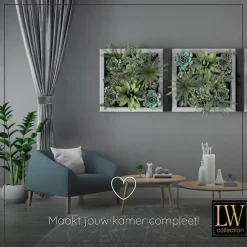 Kant &Amp; Klaar Gordijnen-LW Collection Gordijnen Grijs 270x290cm Velvet Kant en klaar 1 stuk