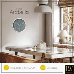 Klokken-LW Collection Keukenklok Arabella grijs 30cm