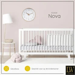 LW Collection Keukenklok Nova rosé 30cm