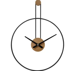 Klokken-LW Collection Wandklok Fargo zwart 55cm