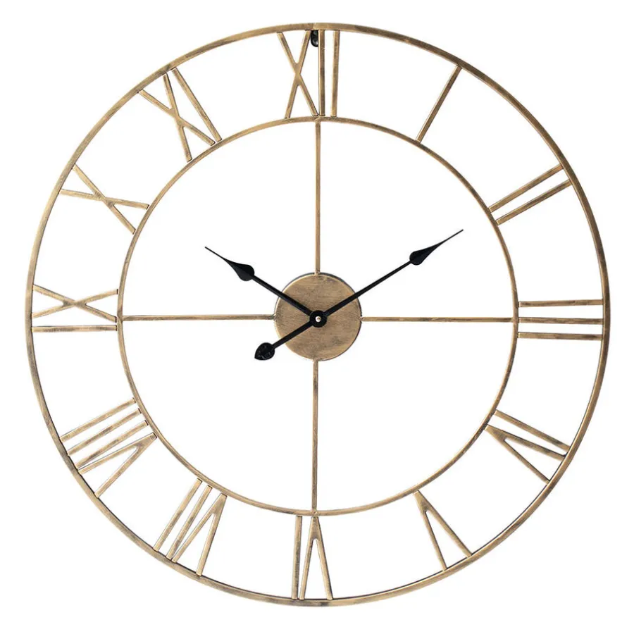 LW Collection Wandklok XL Olivier Goud 80cm