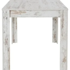 Rechthoekige Eettafels-Loft24 Lynn - Eettafel 120x90 cm 6 personen in antiek wit MDF