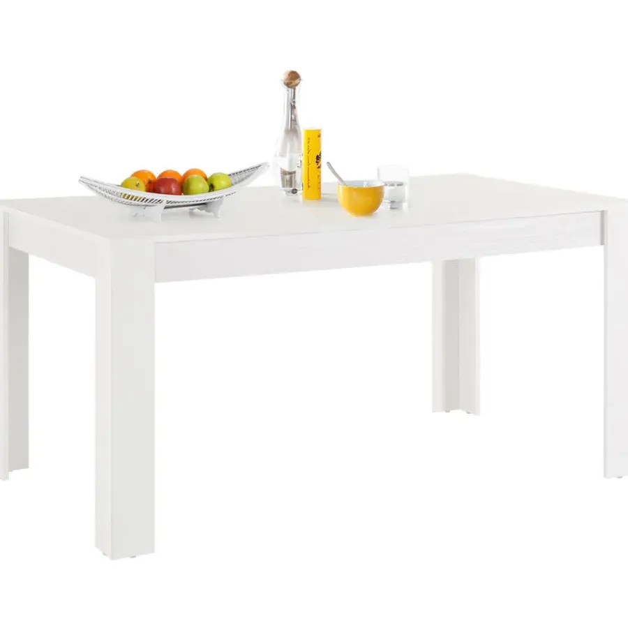 Loft24 Lynn - Eettafel 160x90 cm voor 8 in wit MDF