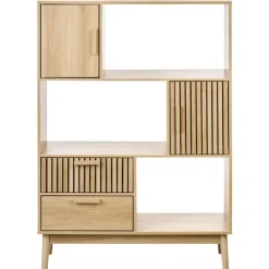 Boekenkasten|Boekenkasten-Leen Bakker LYNWOOD - Boekenkast - Lichthout - MDF