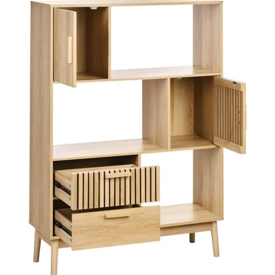 Boekenkasten|Boekenkasten-Leen Bakker LYNWOOD - Boekenkast - Lichthout - MDF
