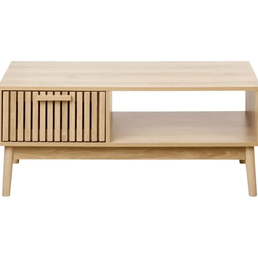 Salontafels-Leen Bakker LYNWOOD - Salontafel - Lichthout - MDF